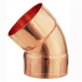 J9007 tubería de cobre tubo de montaje codo de 45 grados C * C para aire acondicionado / fontanería